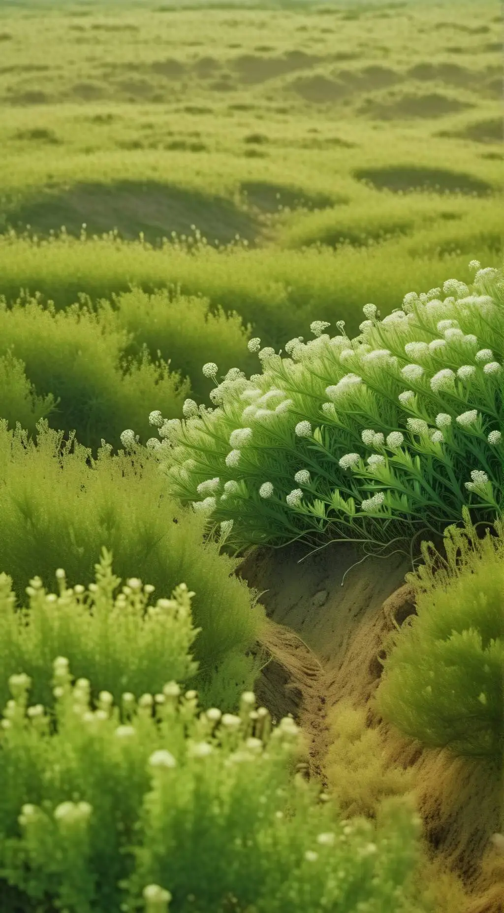 ai character: Grass background