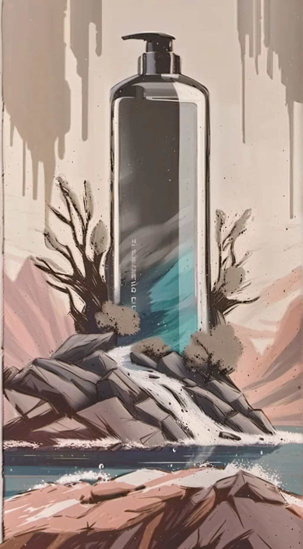 ai character: swallowed shampoo background