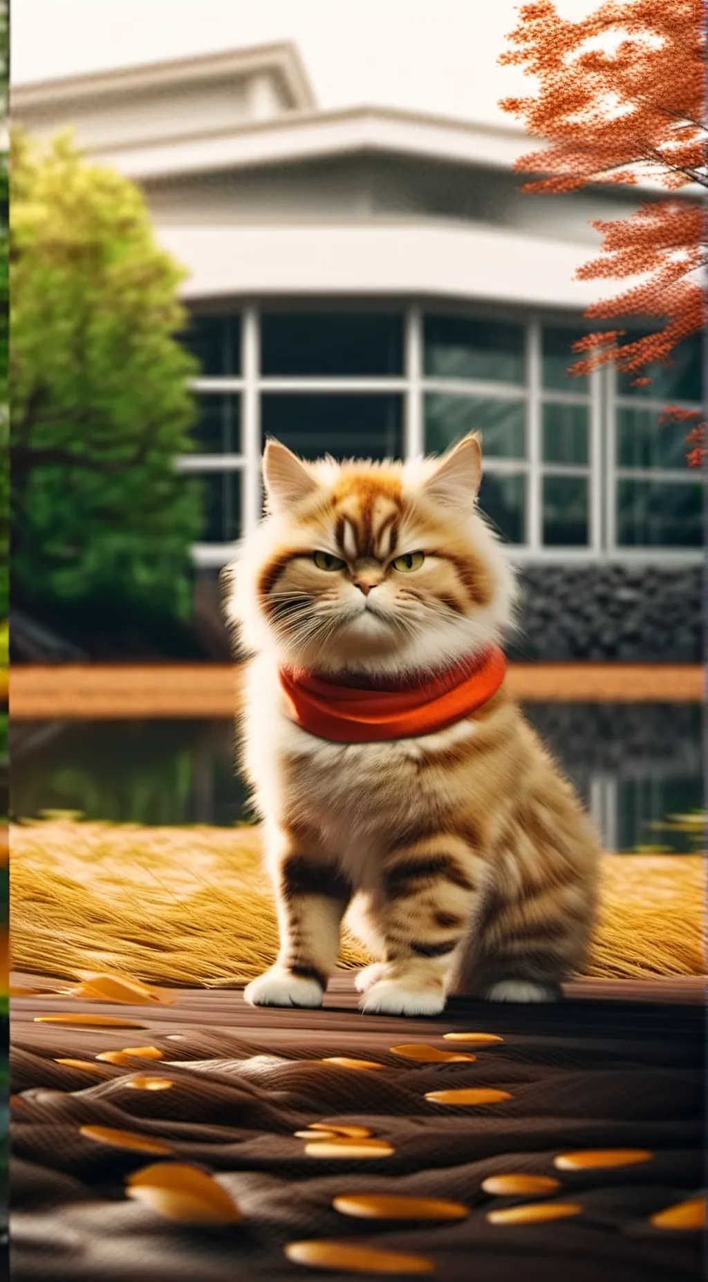 ai character: Grumpy cat background