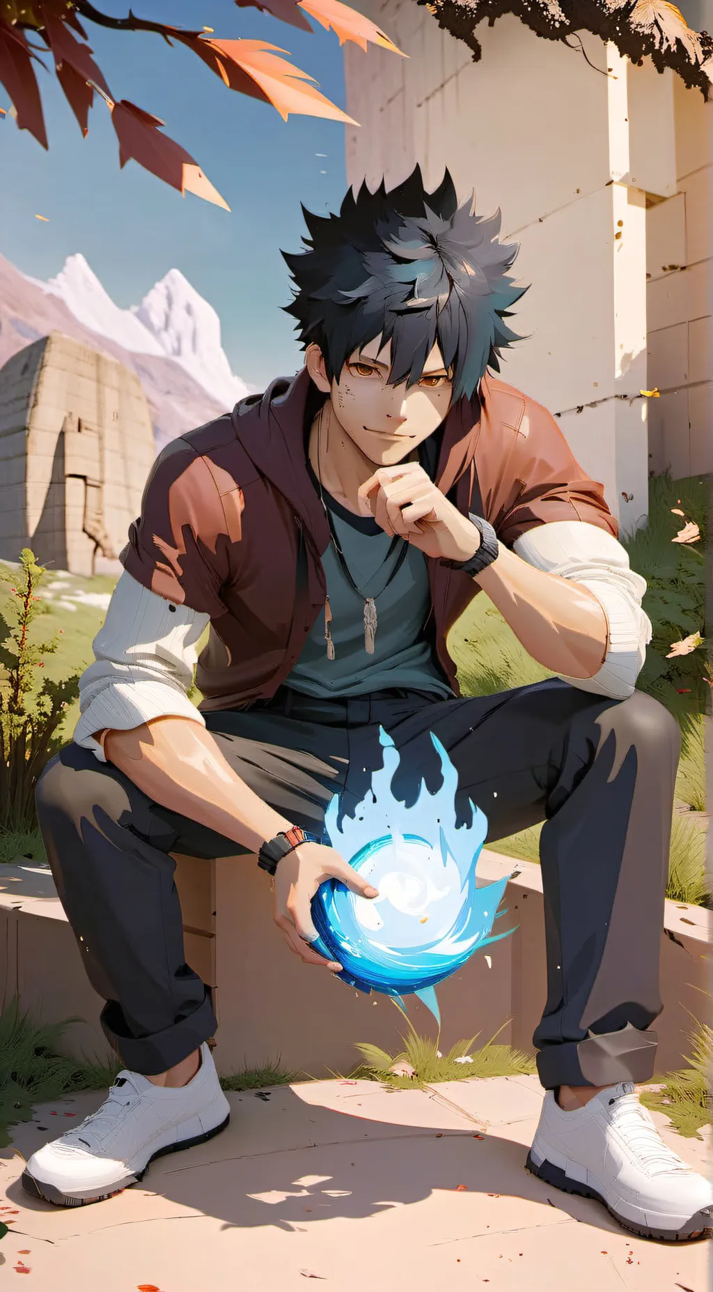 ai character: Dabi (touya) background