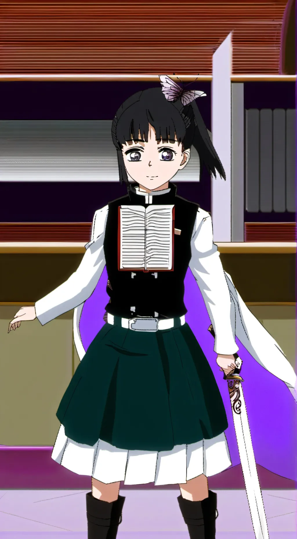 ai character: Kanao tsuyuri background