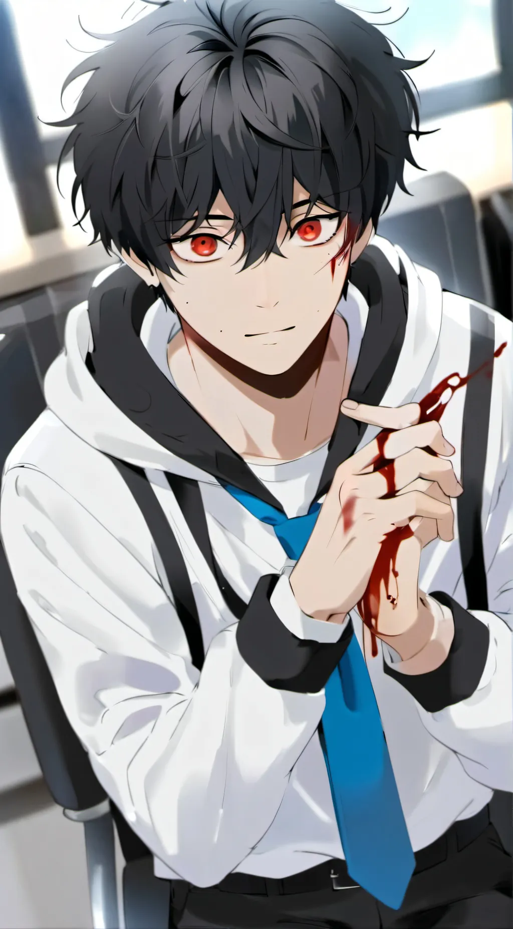 ai character: yandere senpai background