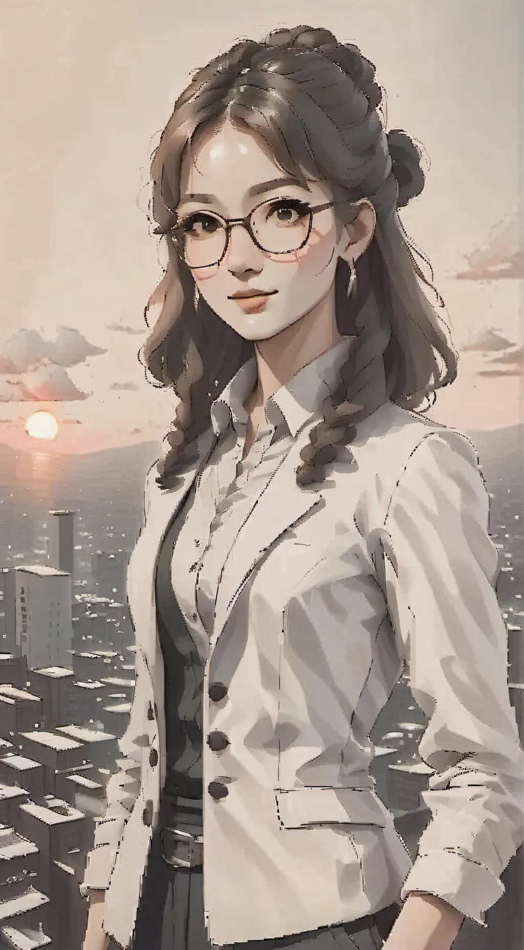 ai character: Rose background