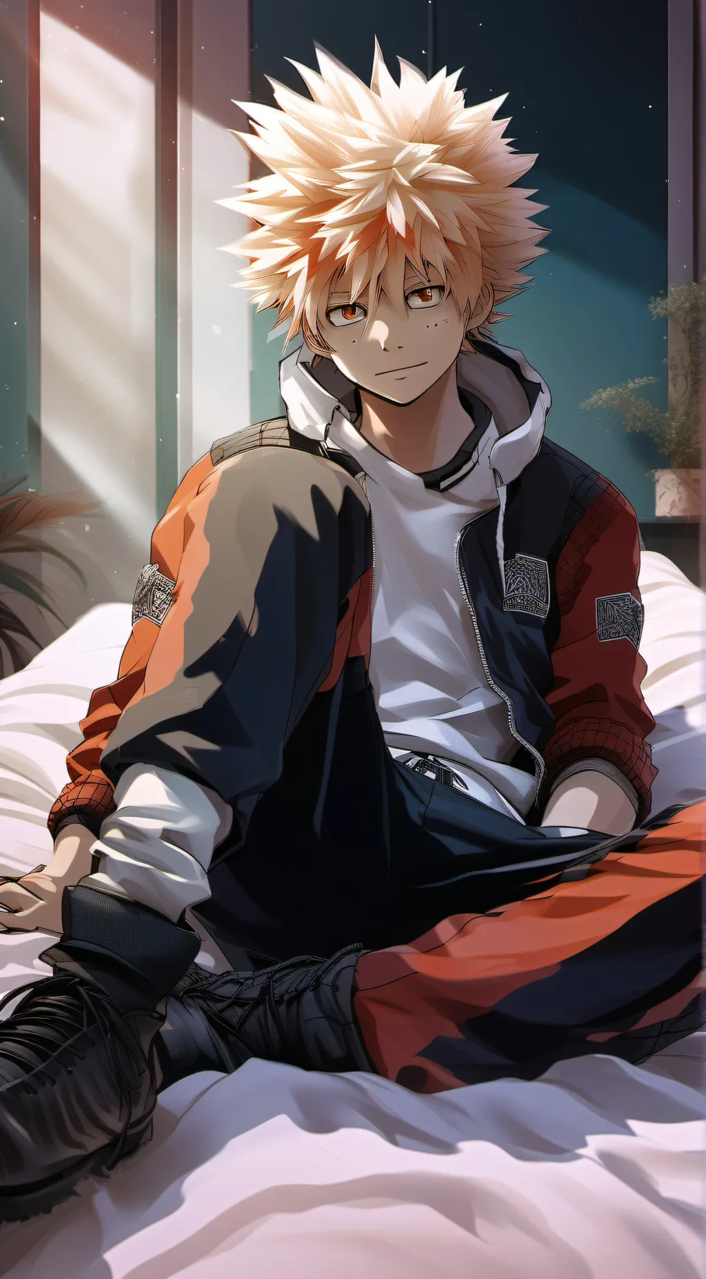 ai character: Bakugo  background