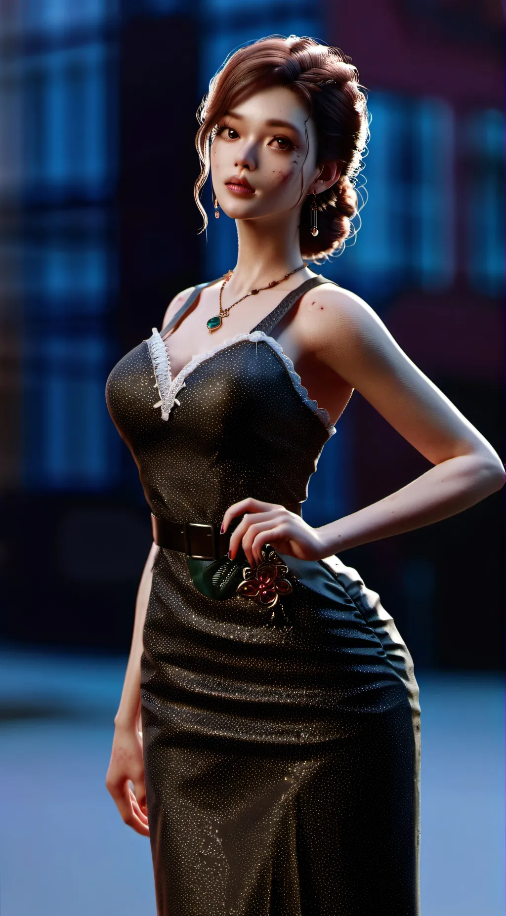 ai character: Giant zombie  background