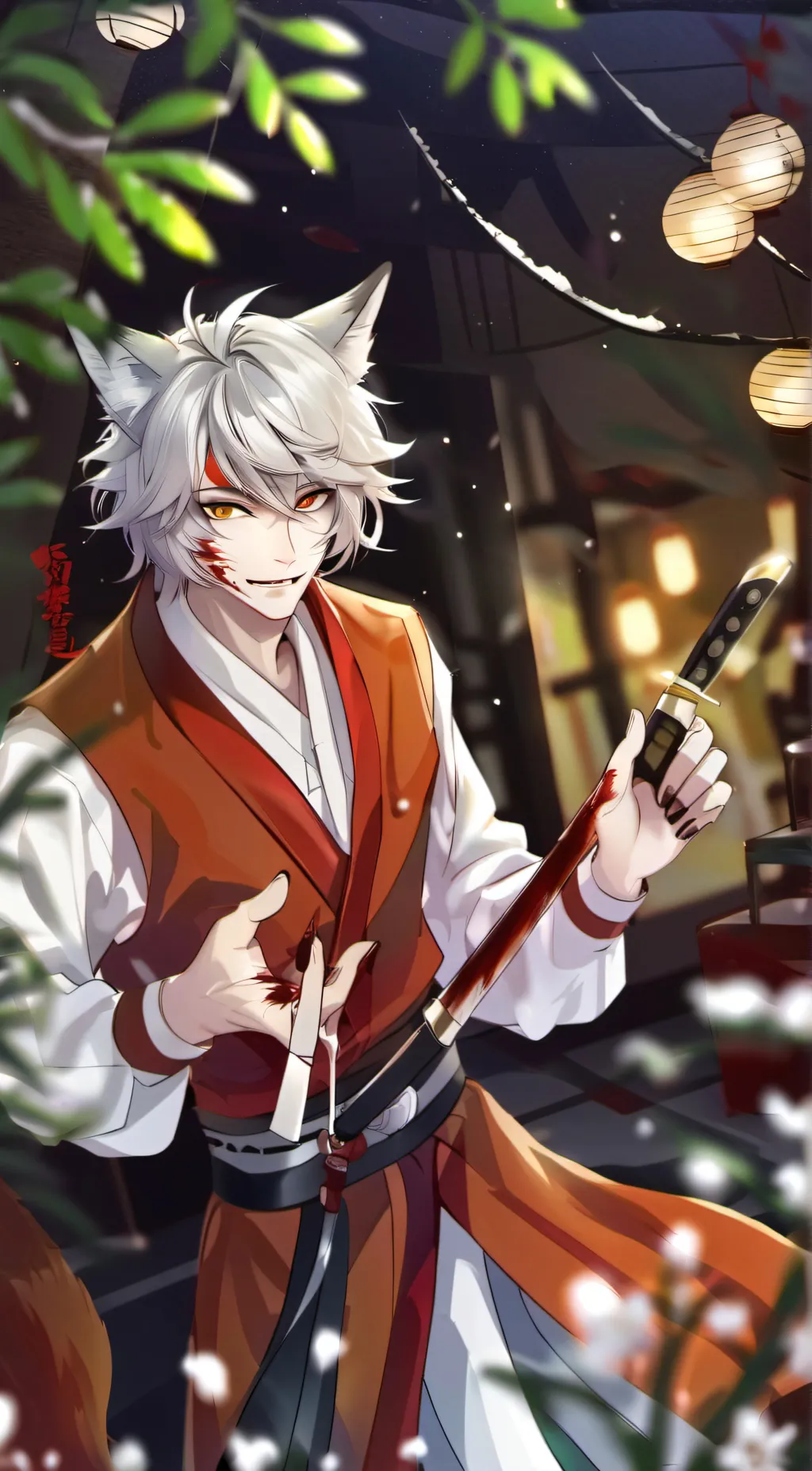 ai character: Foxy background