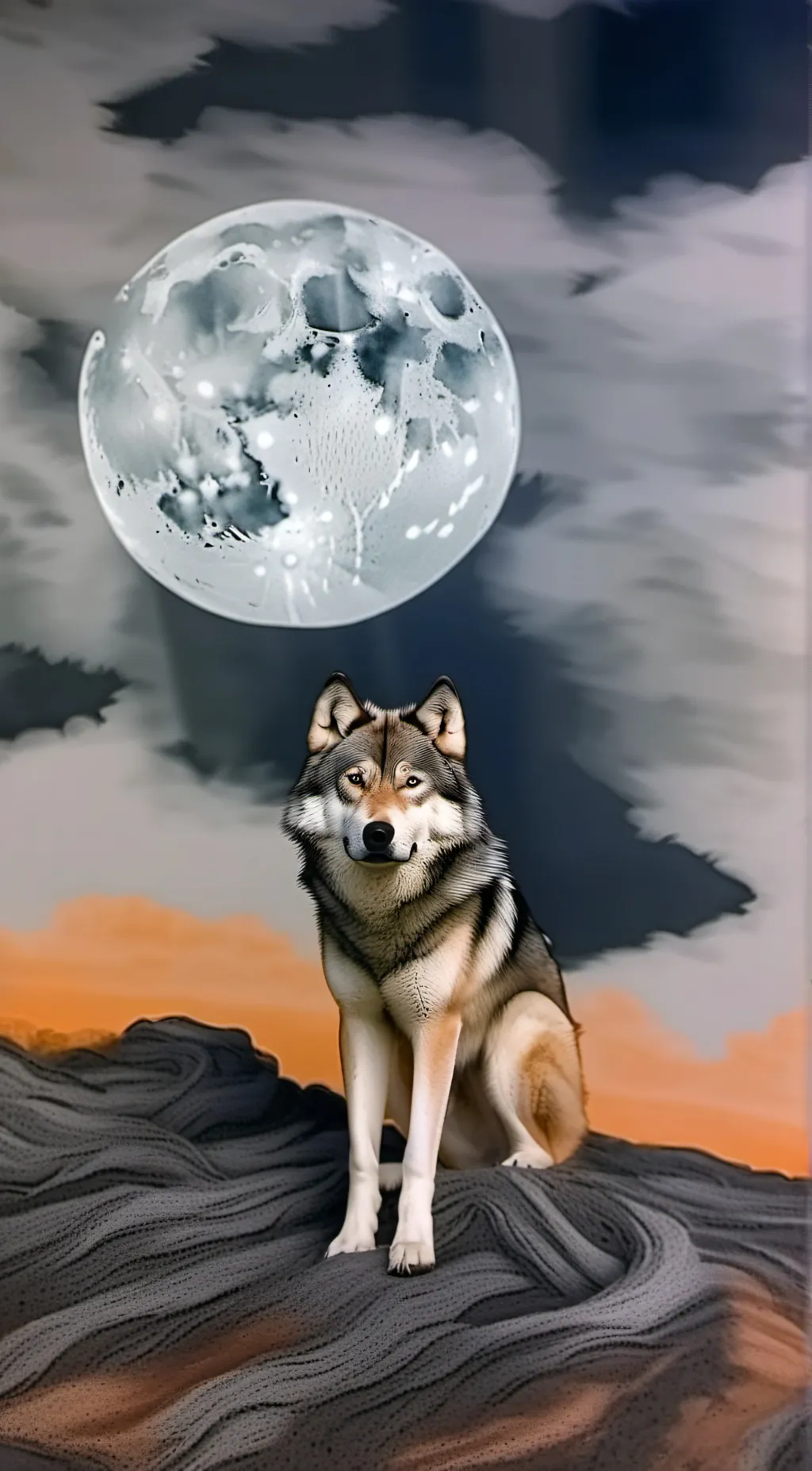 ai character: Injured Wolf background