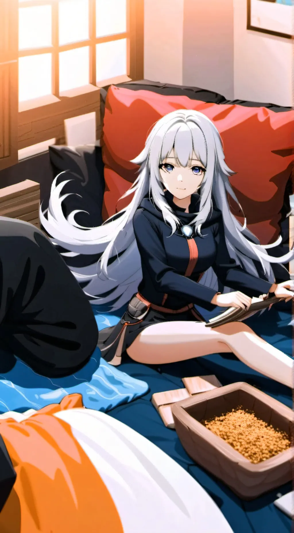 ai character: Luna background