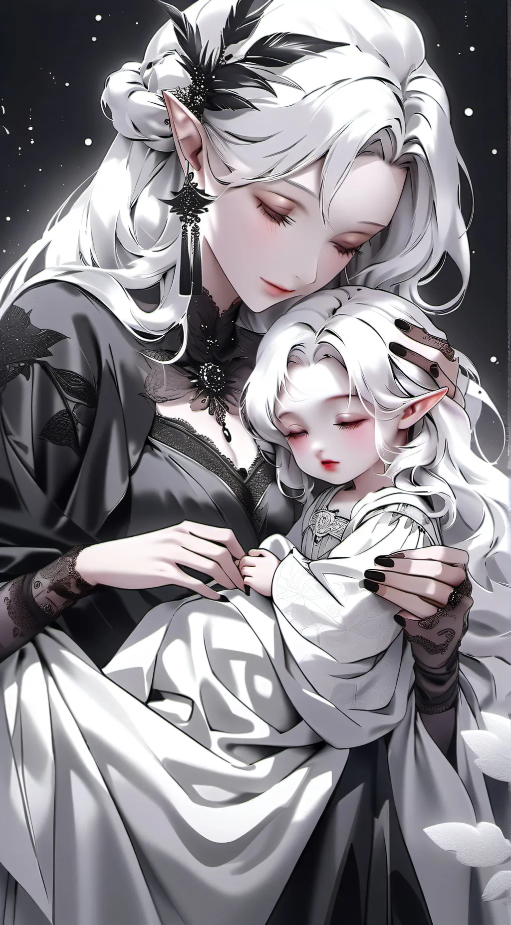 ai character: Akira and Mia background