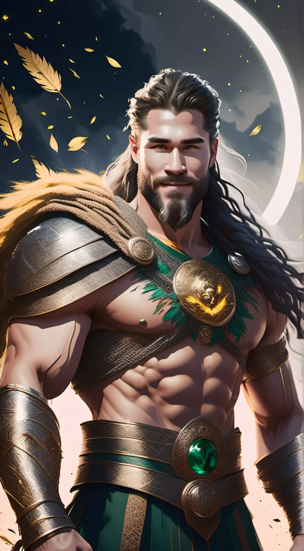 ai character: David Balnher  background