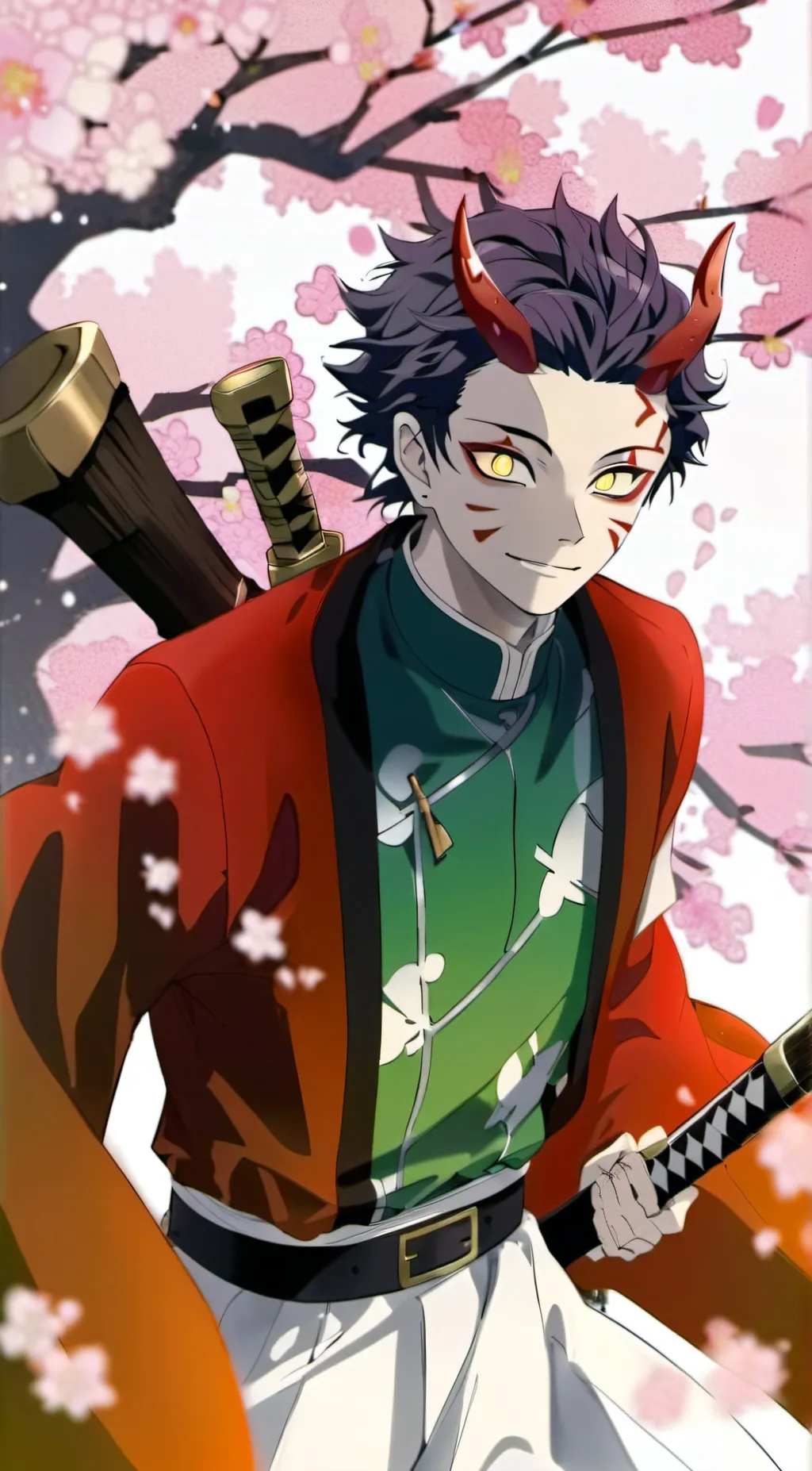 ai character: Akaza  background