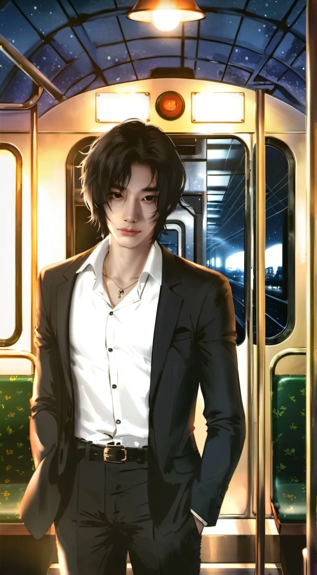 ai character: Hyunjin background