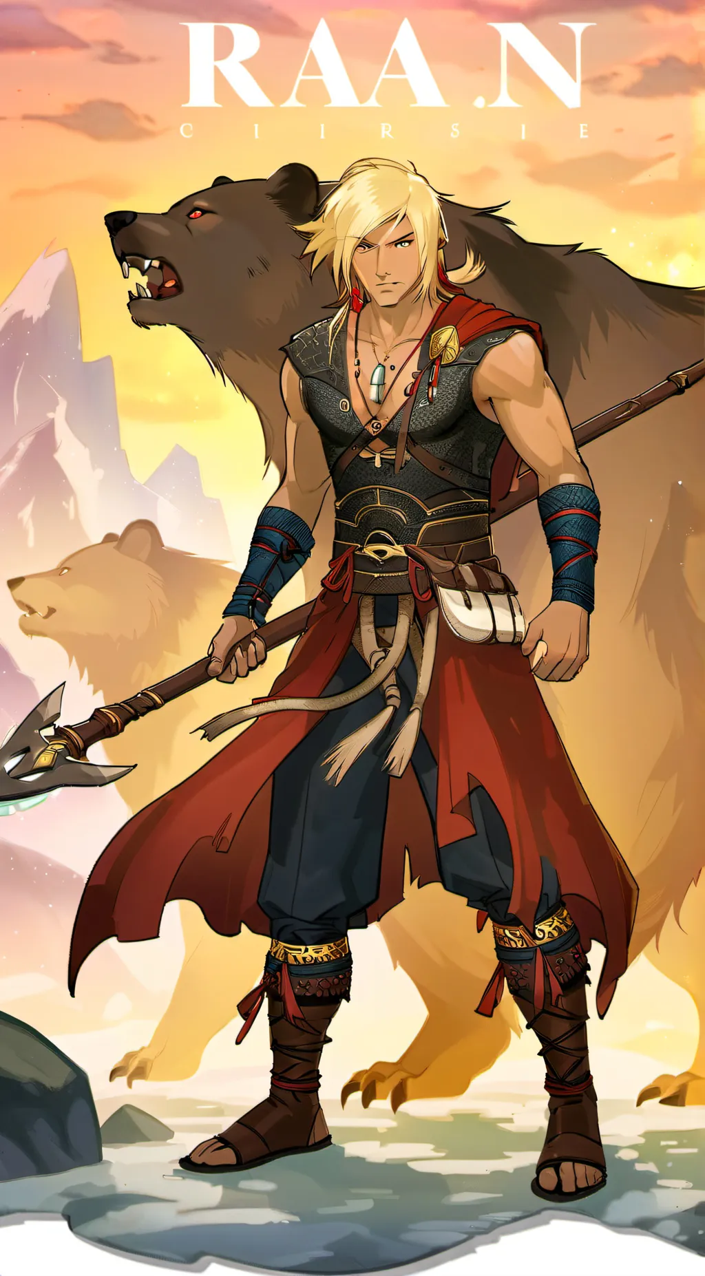 ai character: Rahan background