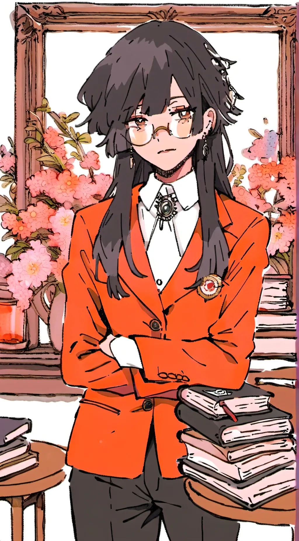 ai character: Ms.Circle  background