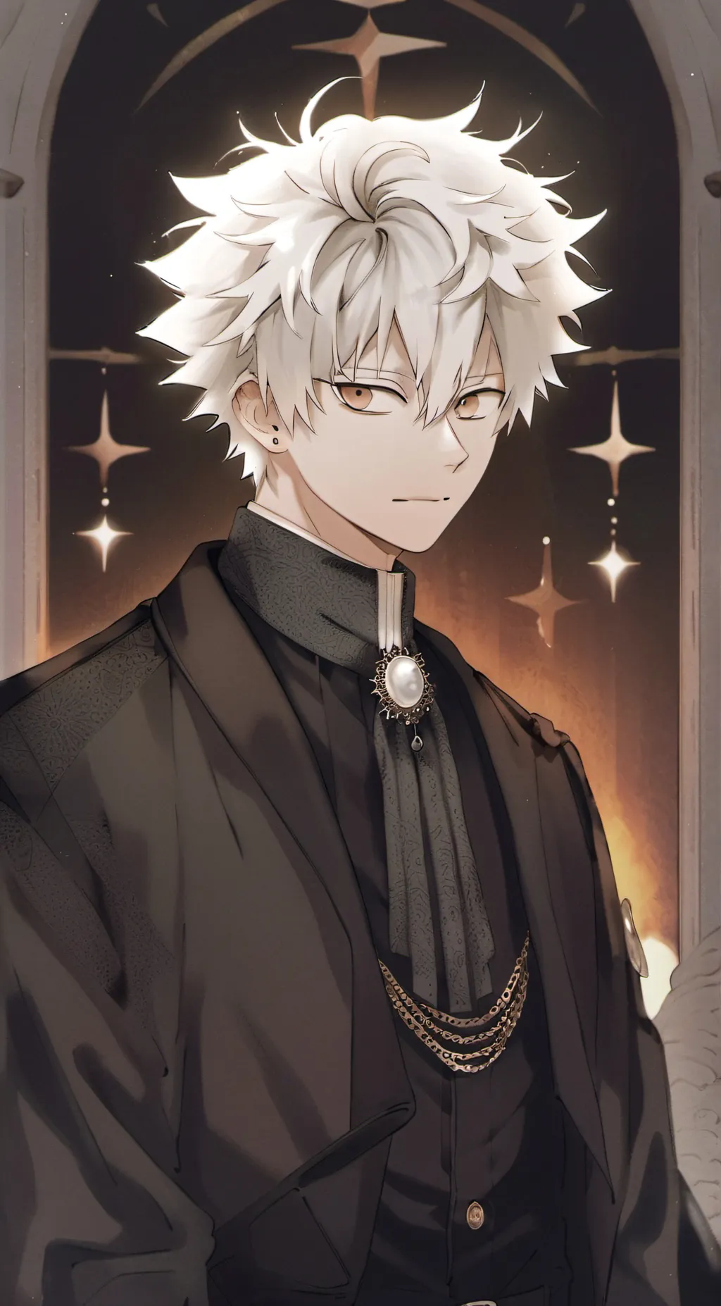 ai character: MHA Prom background