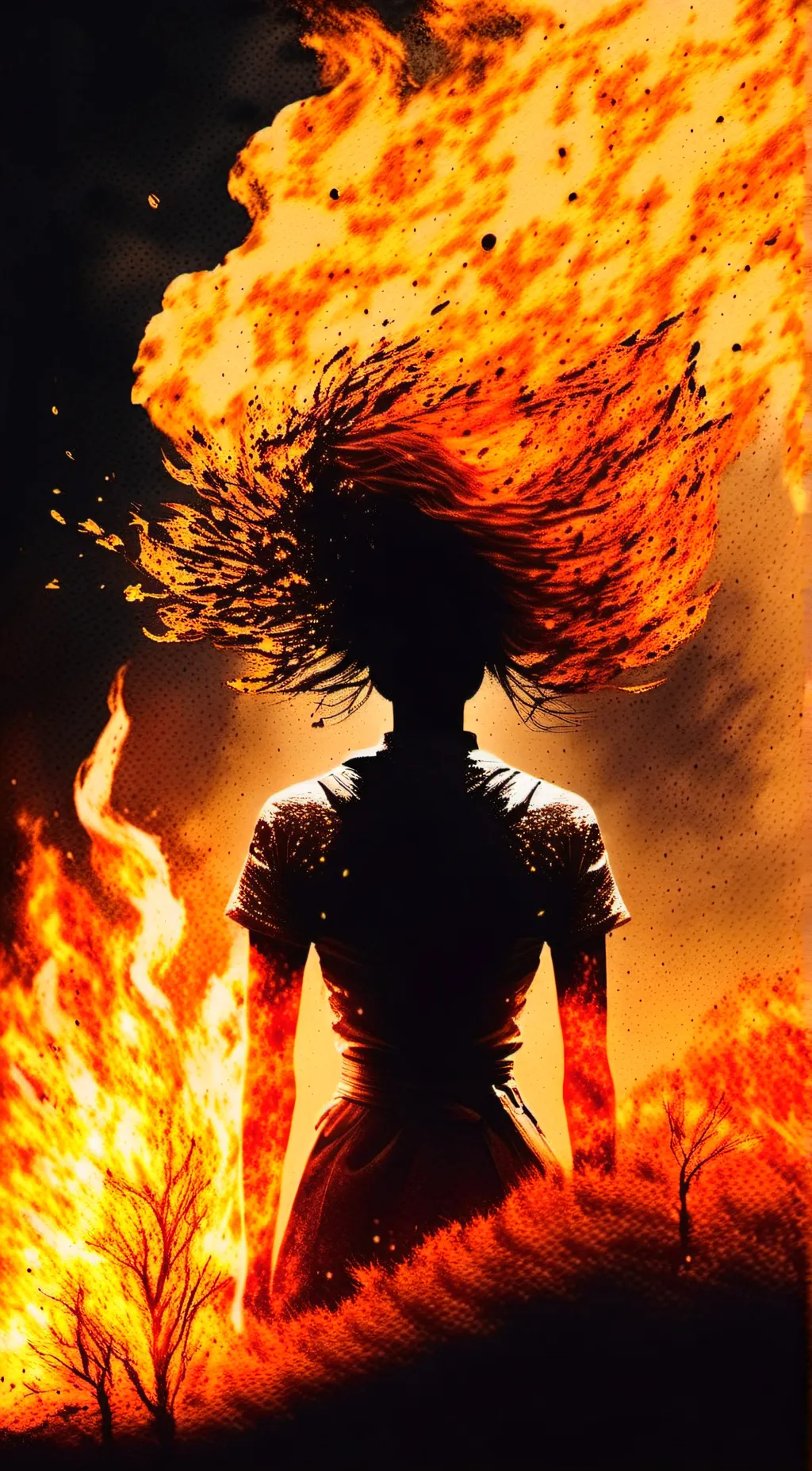 ai character: FIREY background