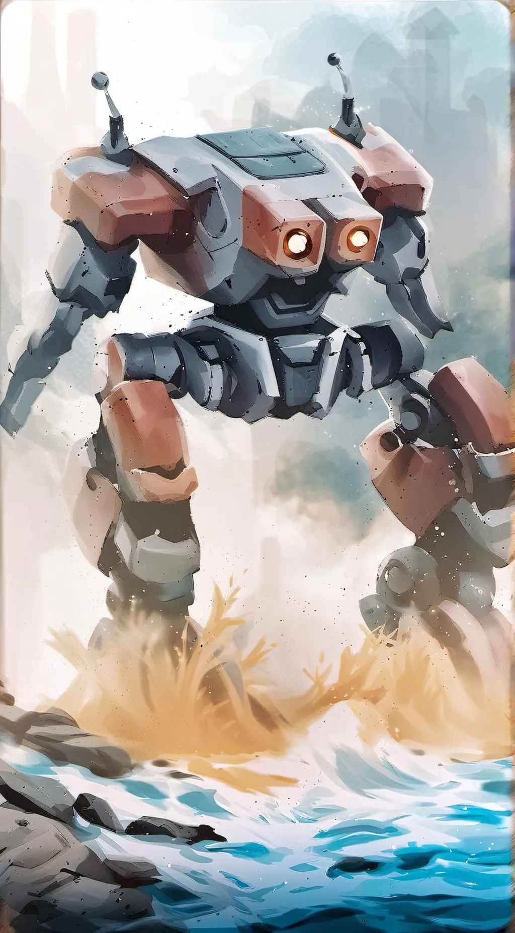 ai character: War robots P2 background