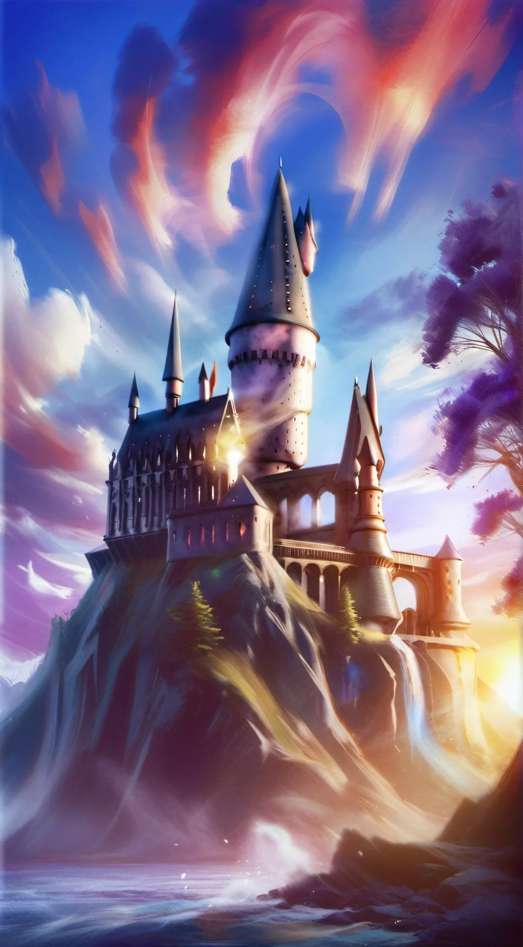 ai character: Hogwarts  background