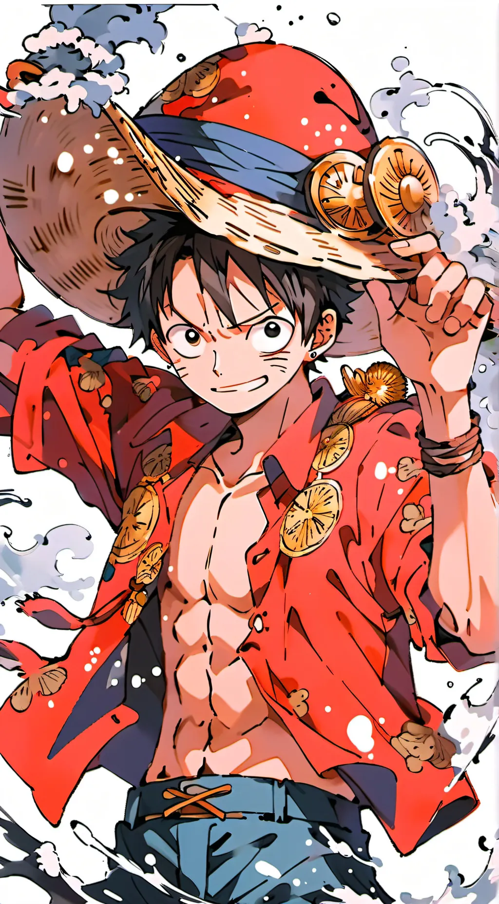 ai character: Monkey D. Luffy  background