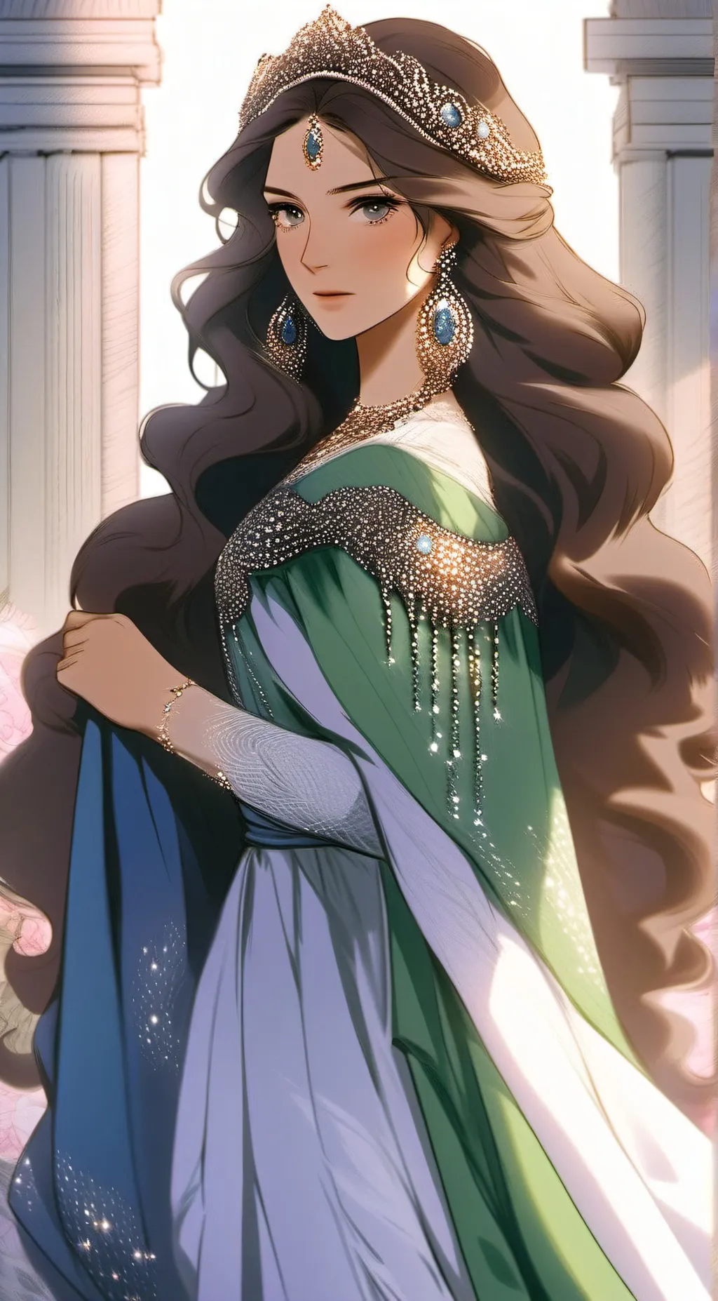 ai character: Maria Romanov  background