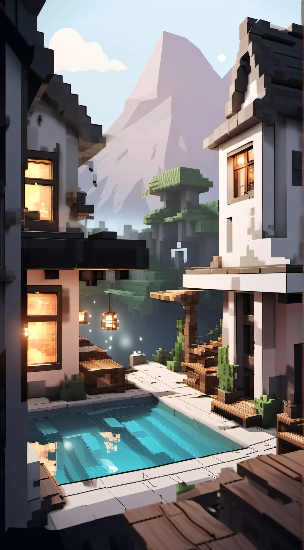 ai character: Minecraft  background