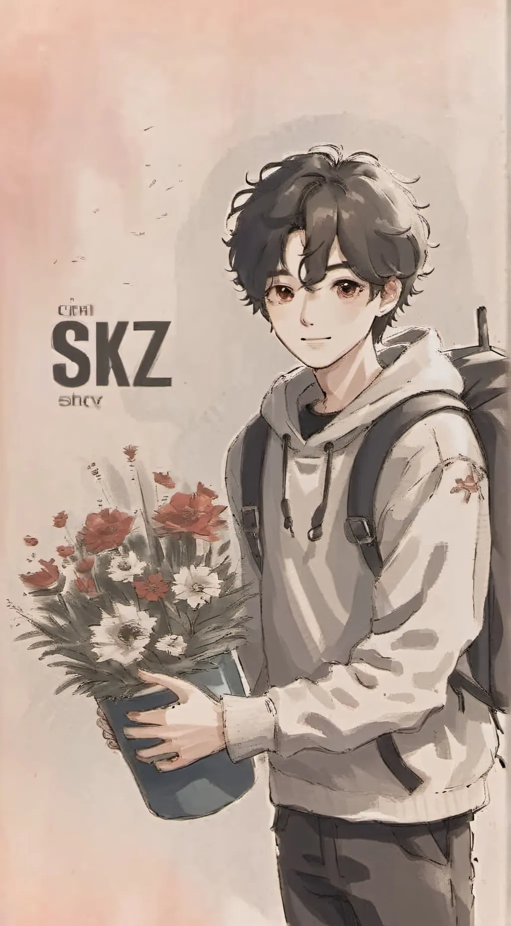 ai character: Bangchan  background