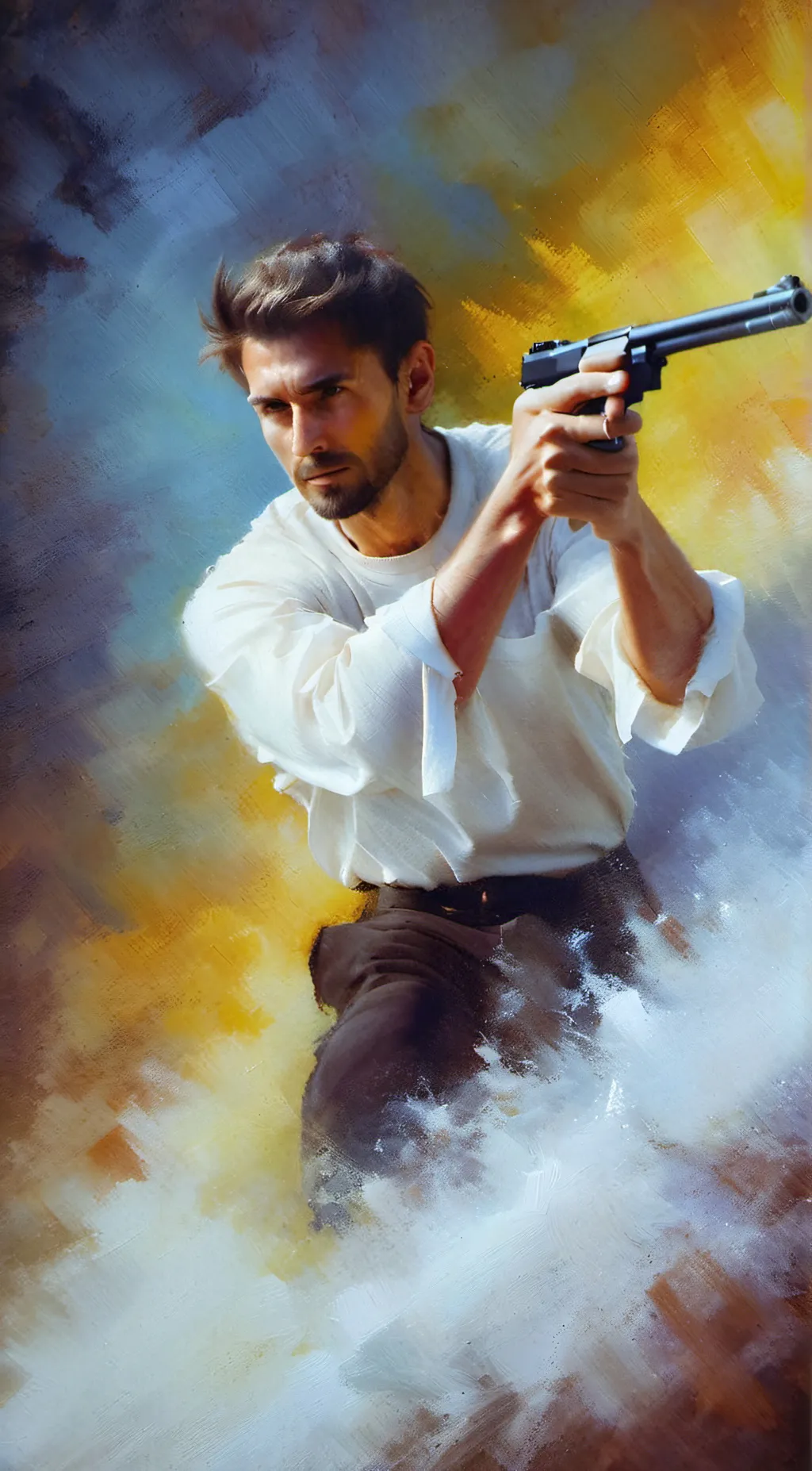 ai character: Shooter background