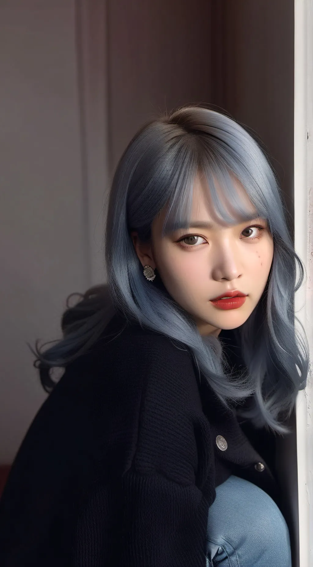 ai character: Blue.D background