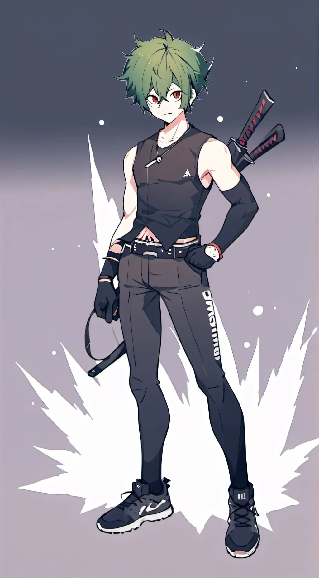 ai character: villain Deku background