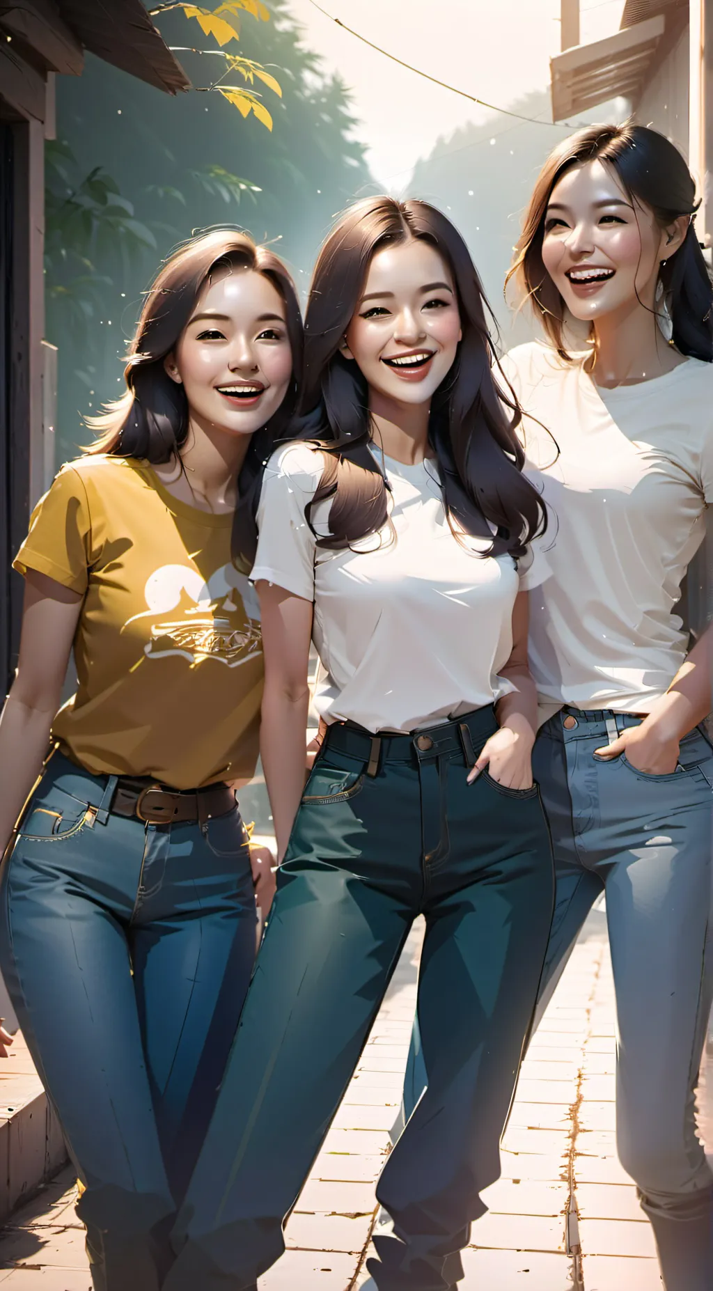 ai character: lisa sophia angela background