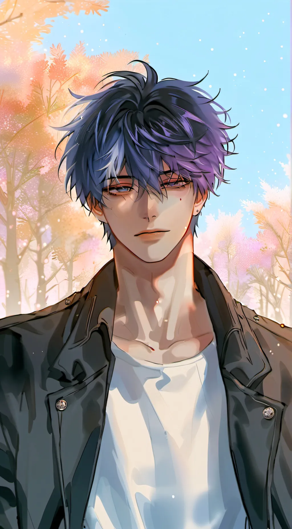 ai character: Dabi 💀💙 background