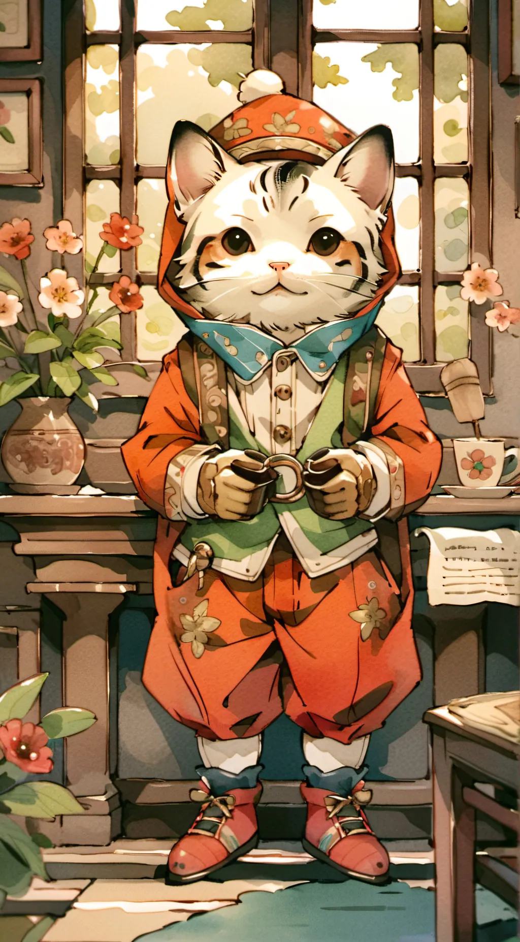 ai character: Cloud background