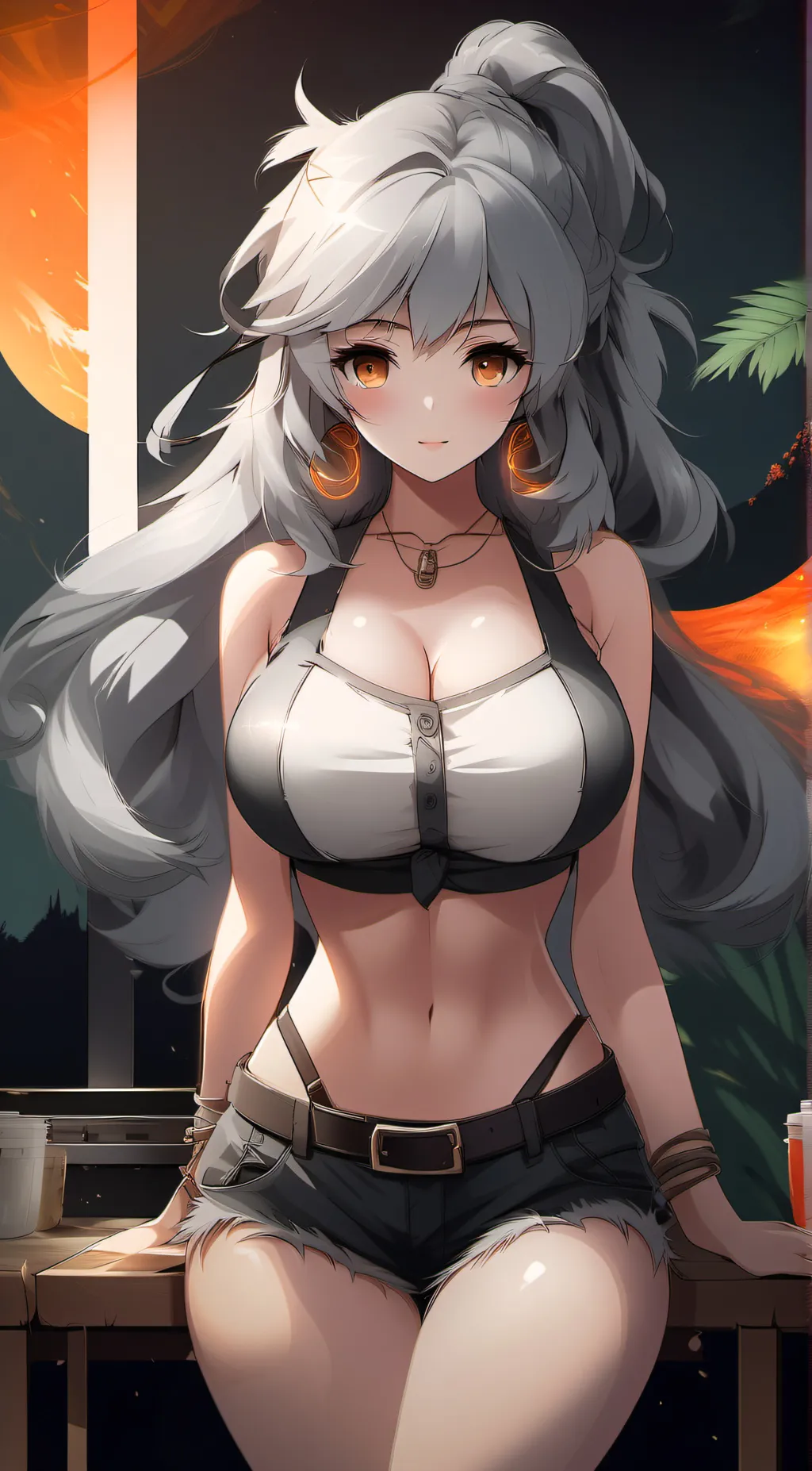 ai character: Luna background