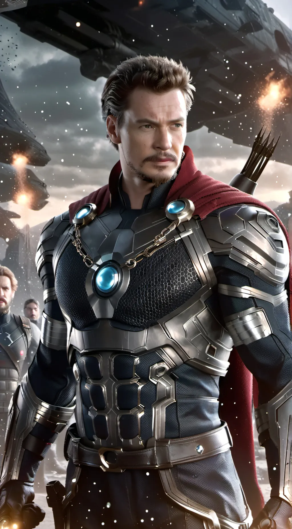 ai character: avengers background