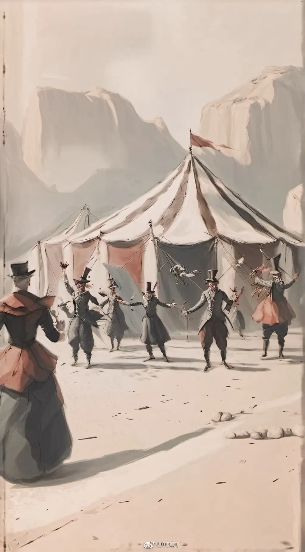 ai character: tadc made by human background