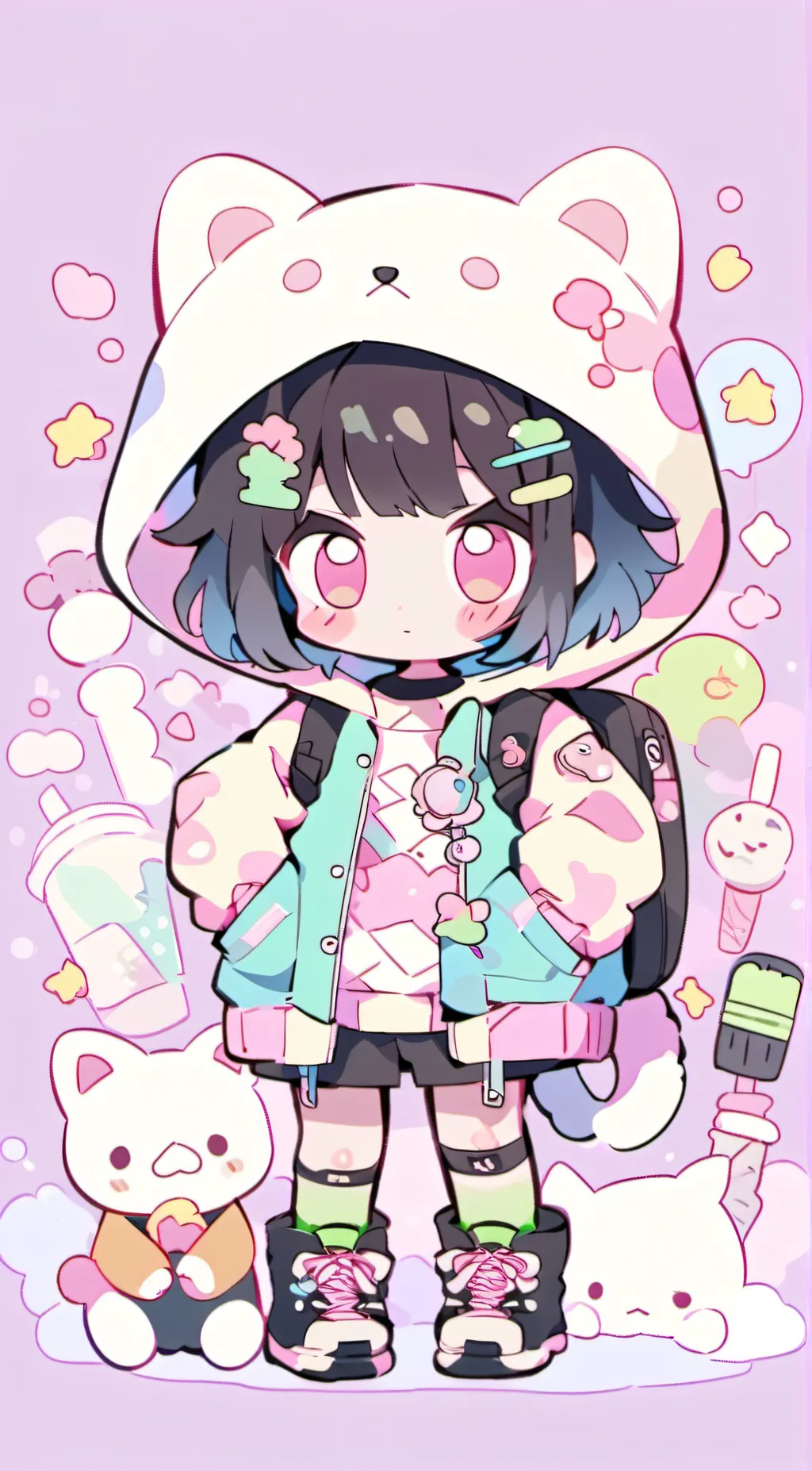 ai character: 🐈_RUBY_🐈 background