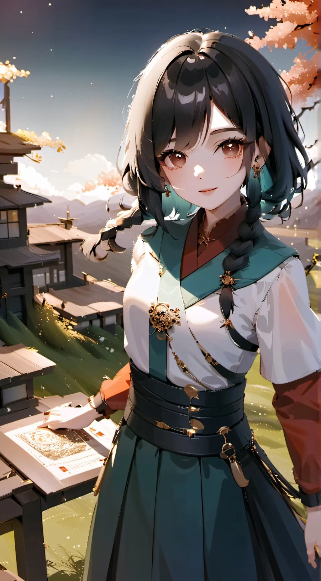 ai character: Akari background