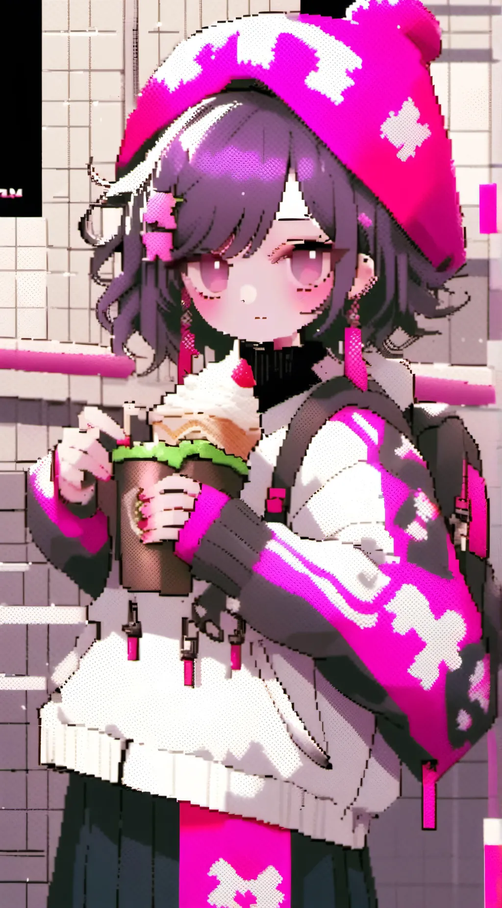 ai character: rose background