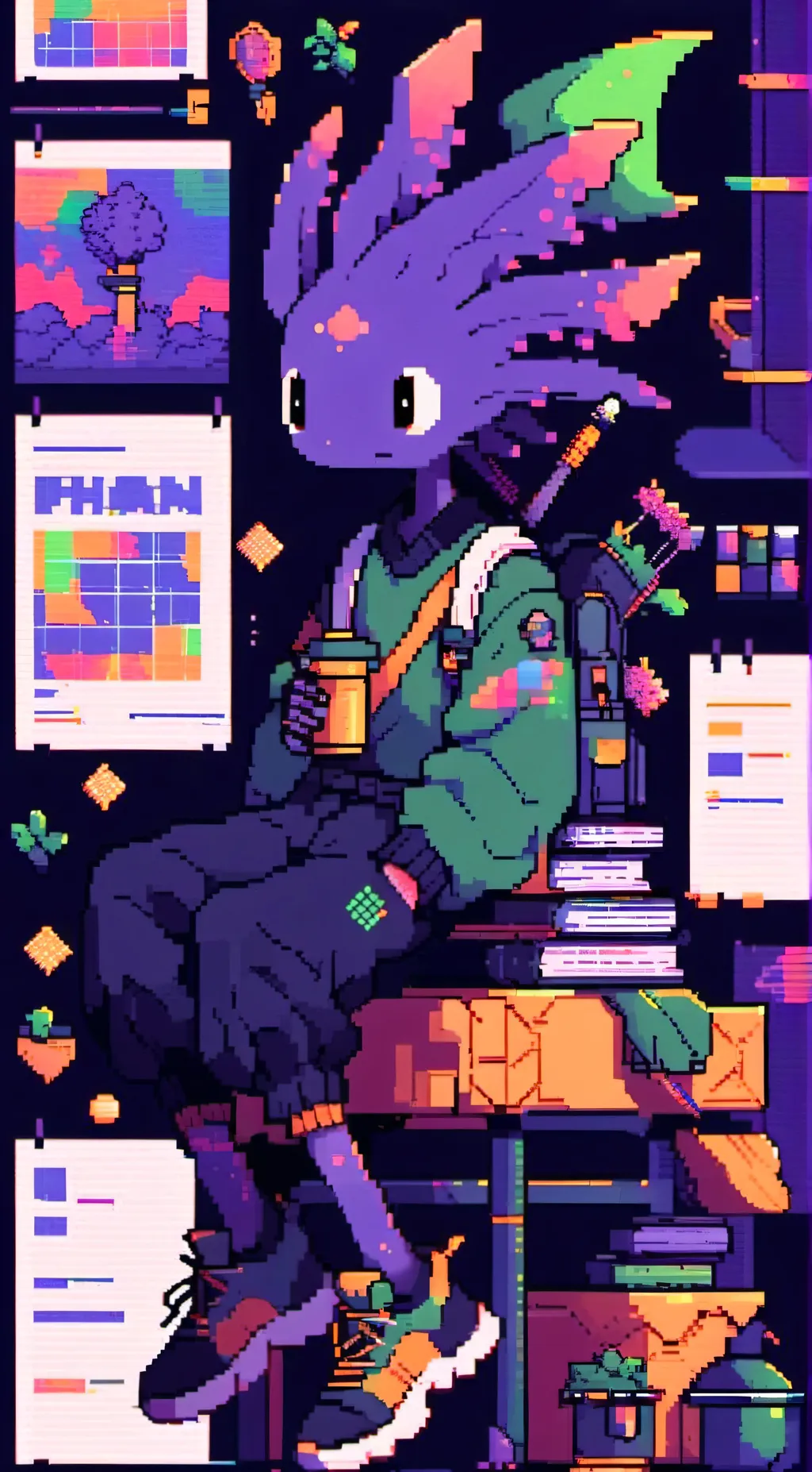 ai character: k-pet background