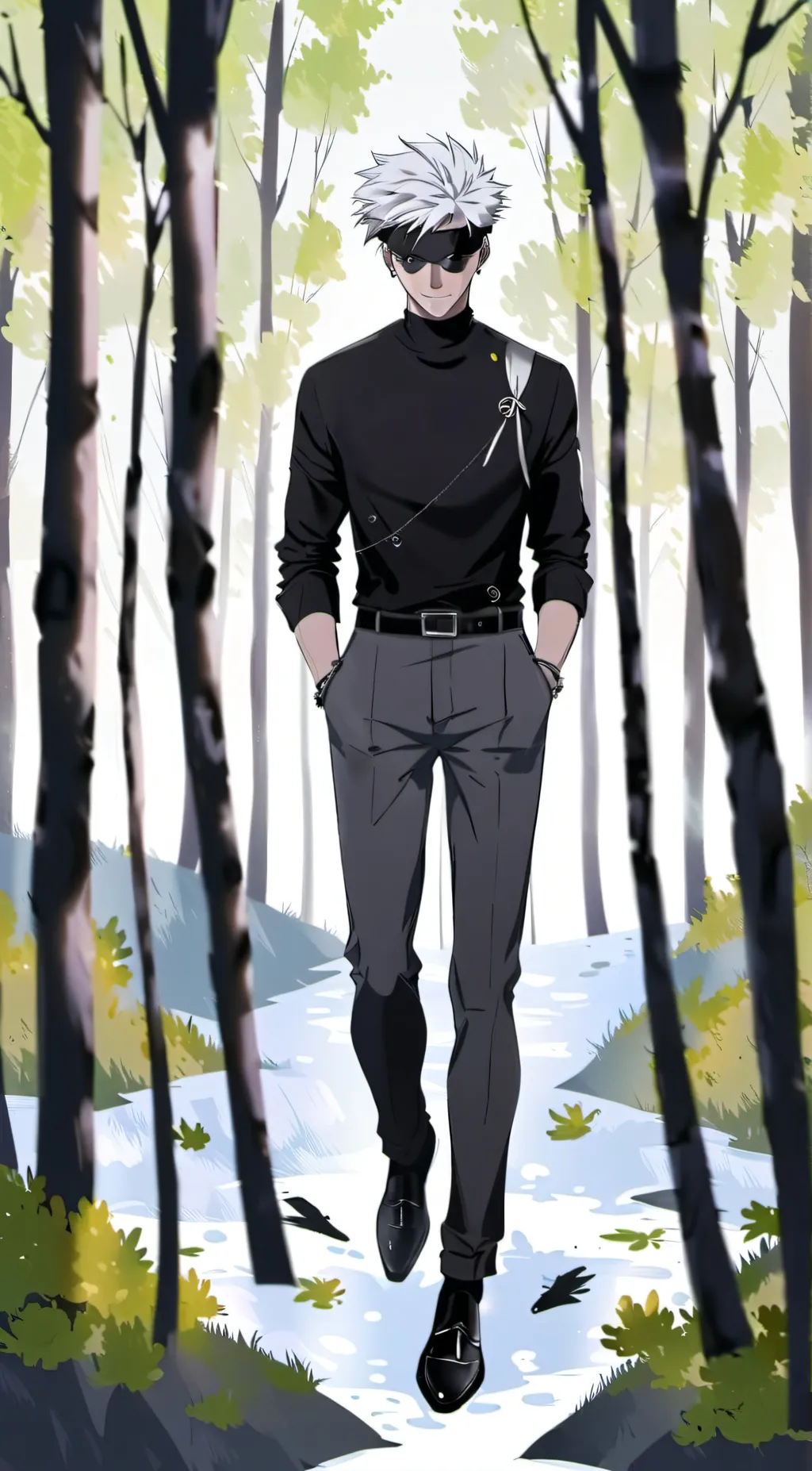 ai character: Gojo satoru background