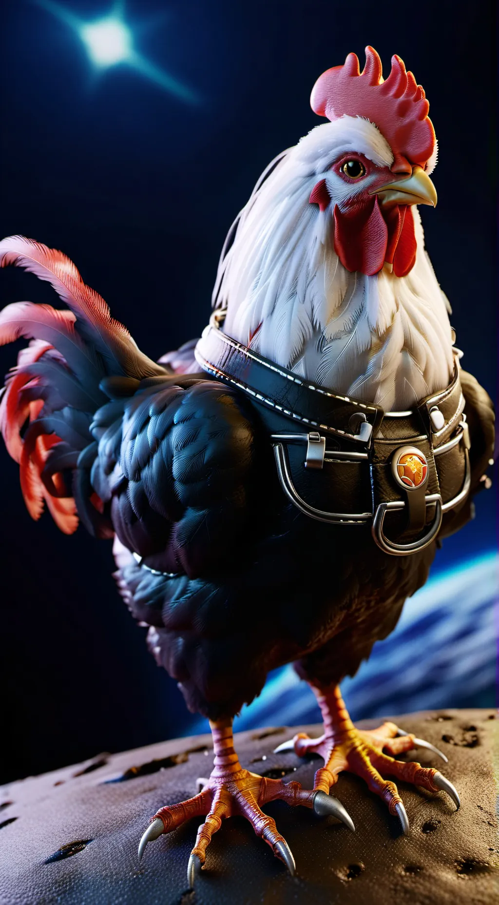 ai character: Chickenoppones  background