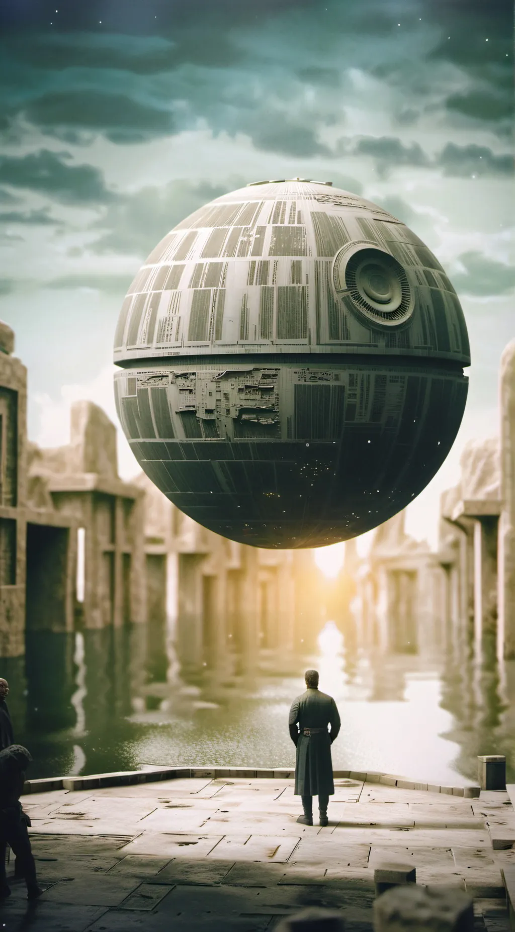 ai character: go outside background