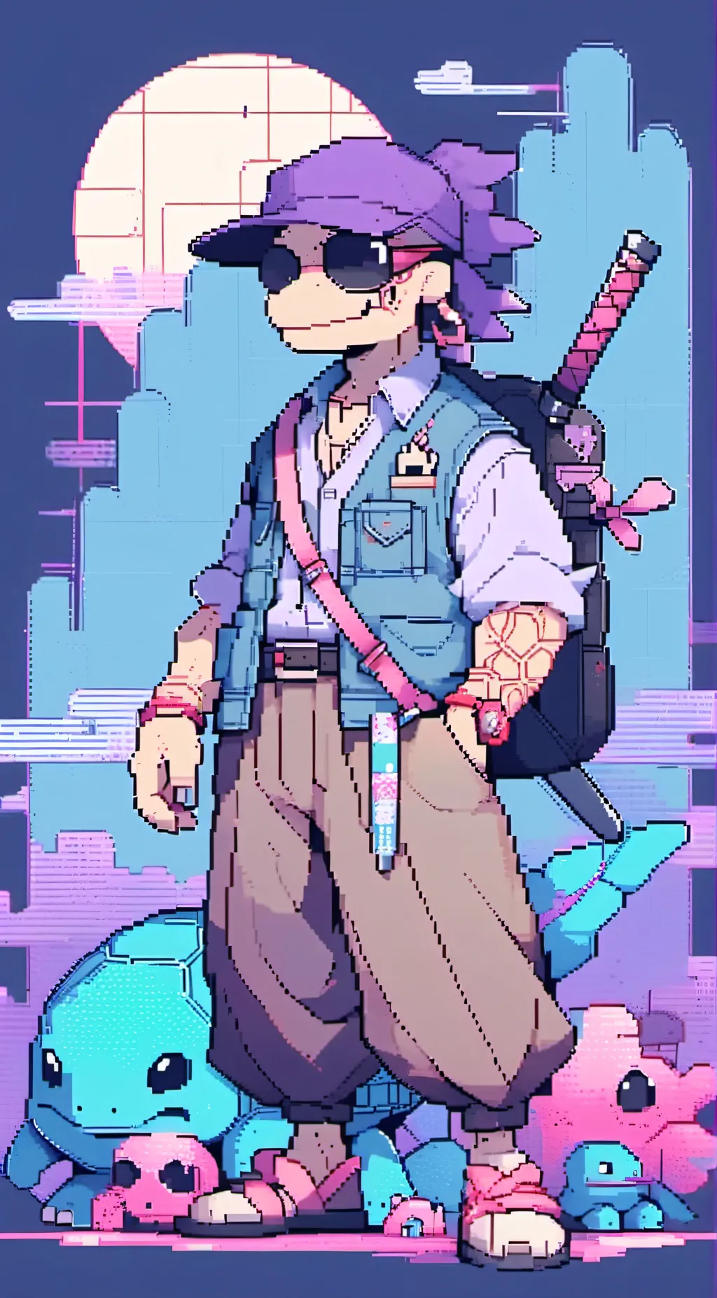 ai character: Mister turtle background