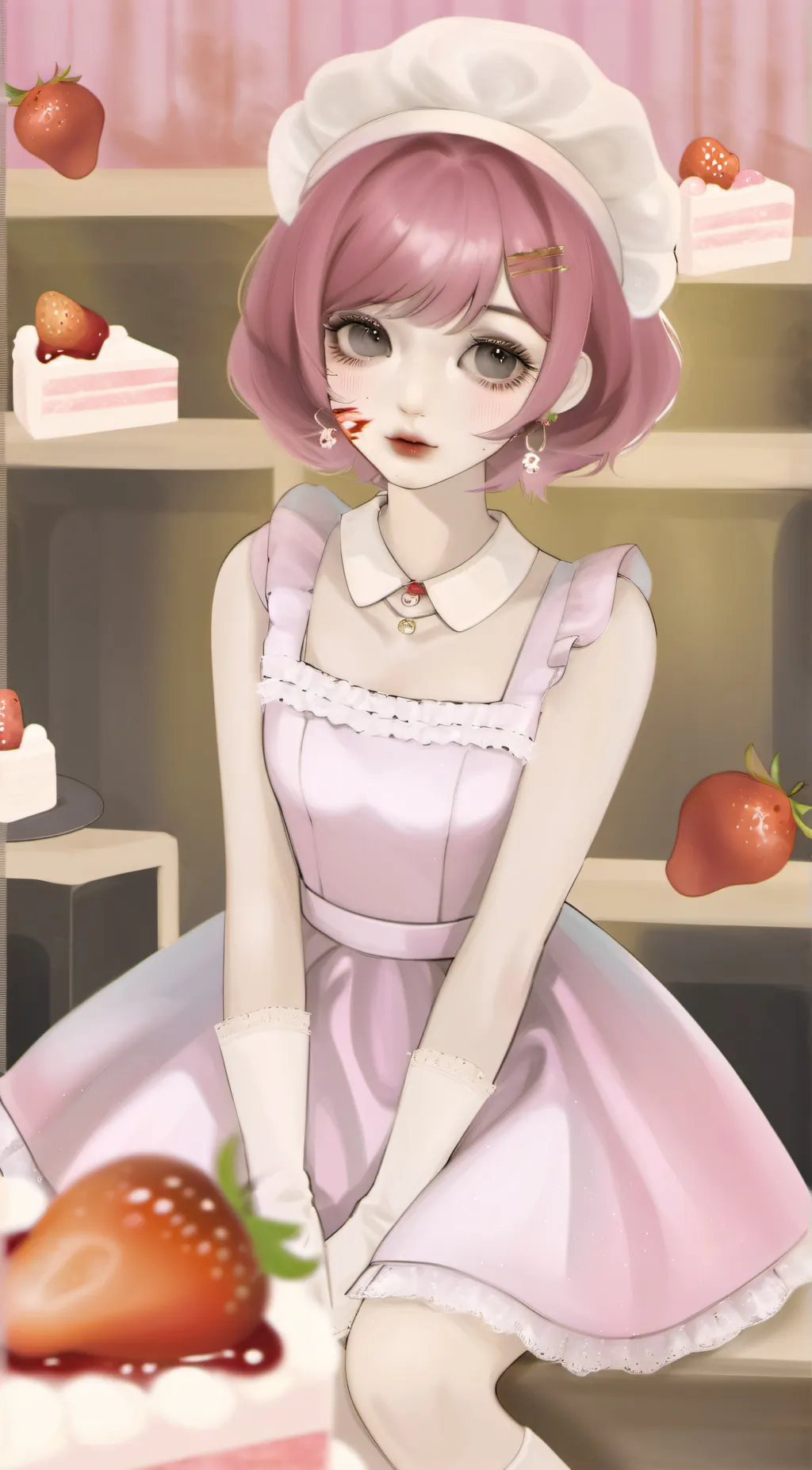 ai character: ♡°short cake🎂°♡ background