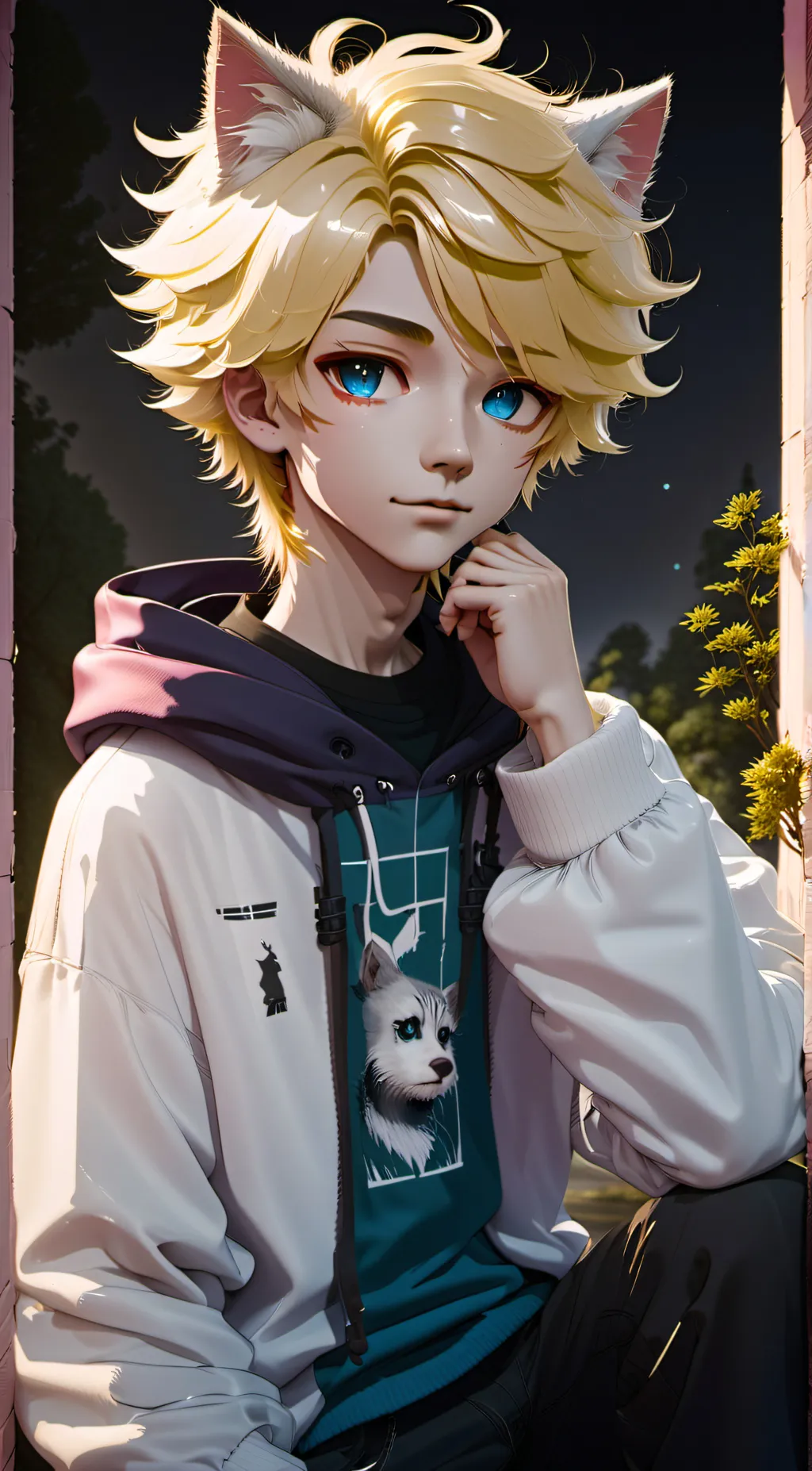 ai character: Adam  background