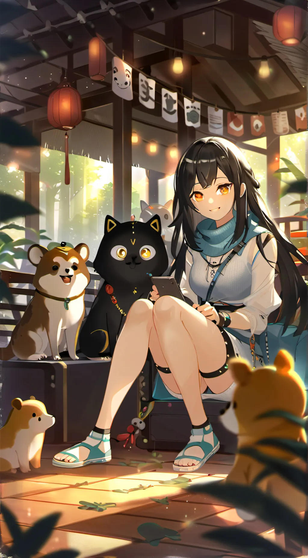 ai character: The smiling critte background