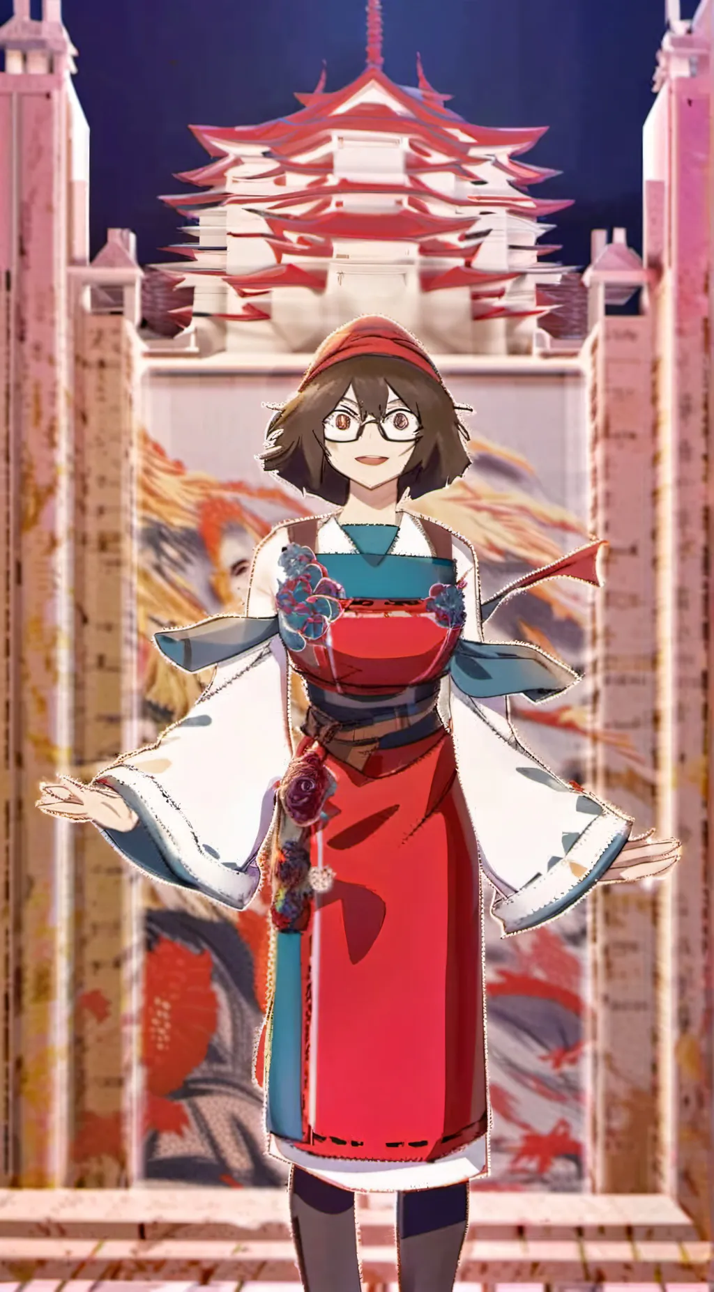 ai character: Giant Pomni  background