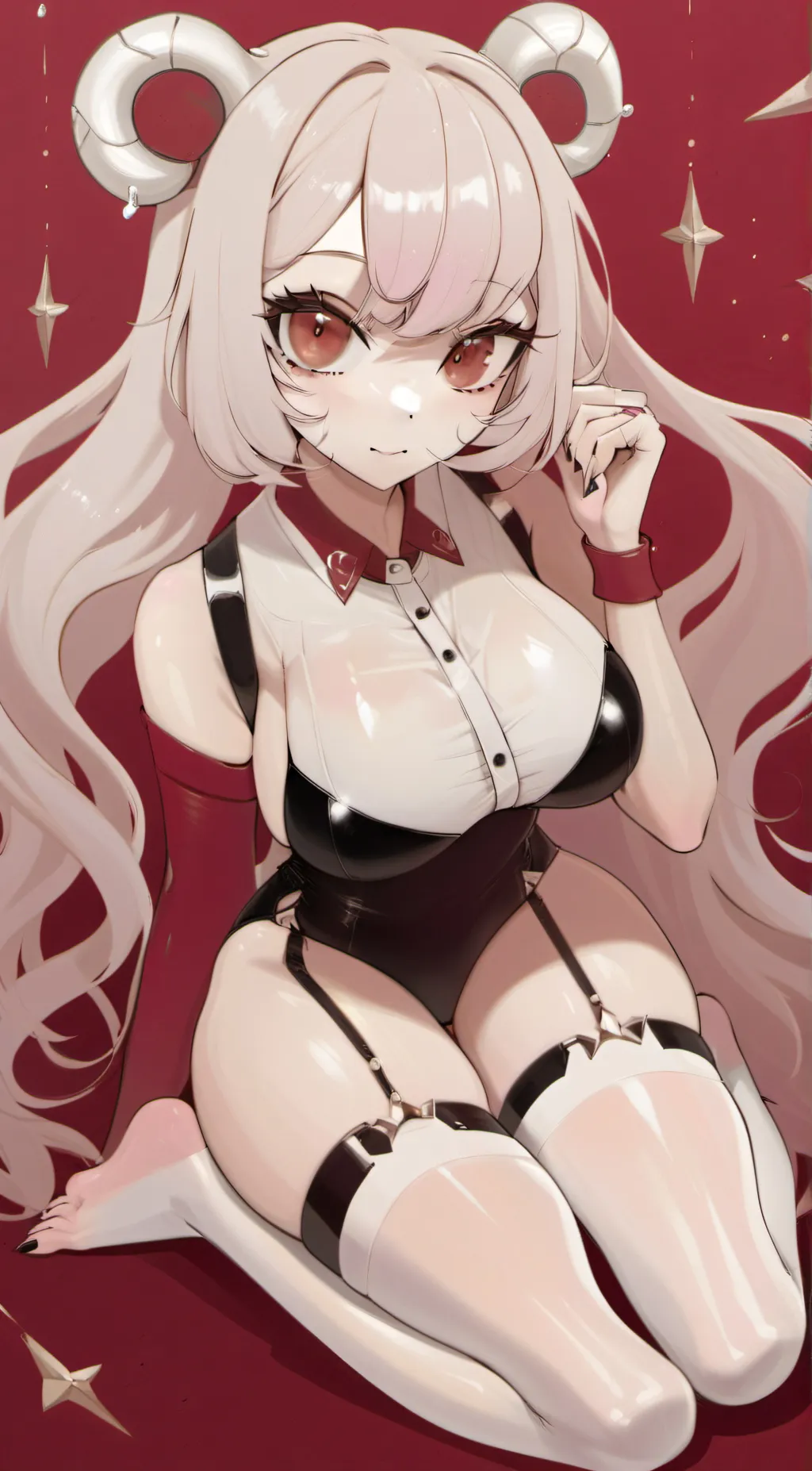 ai character: Sexy feet girl background