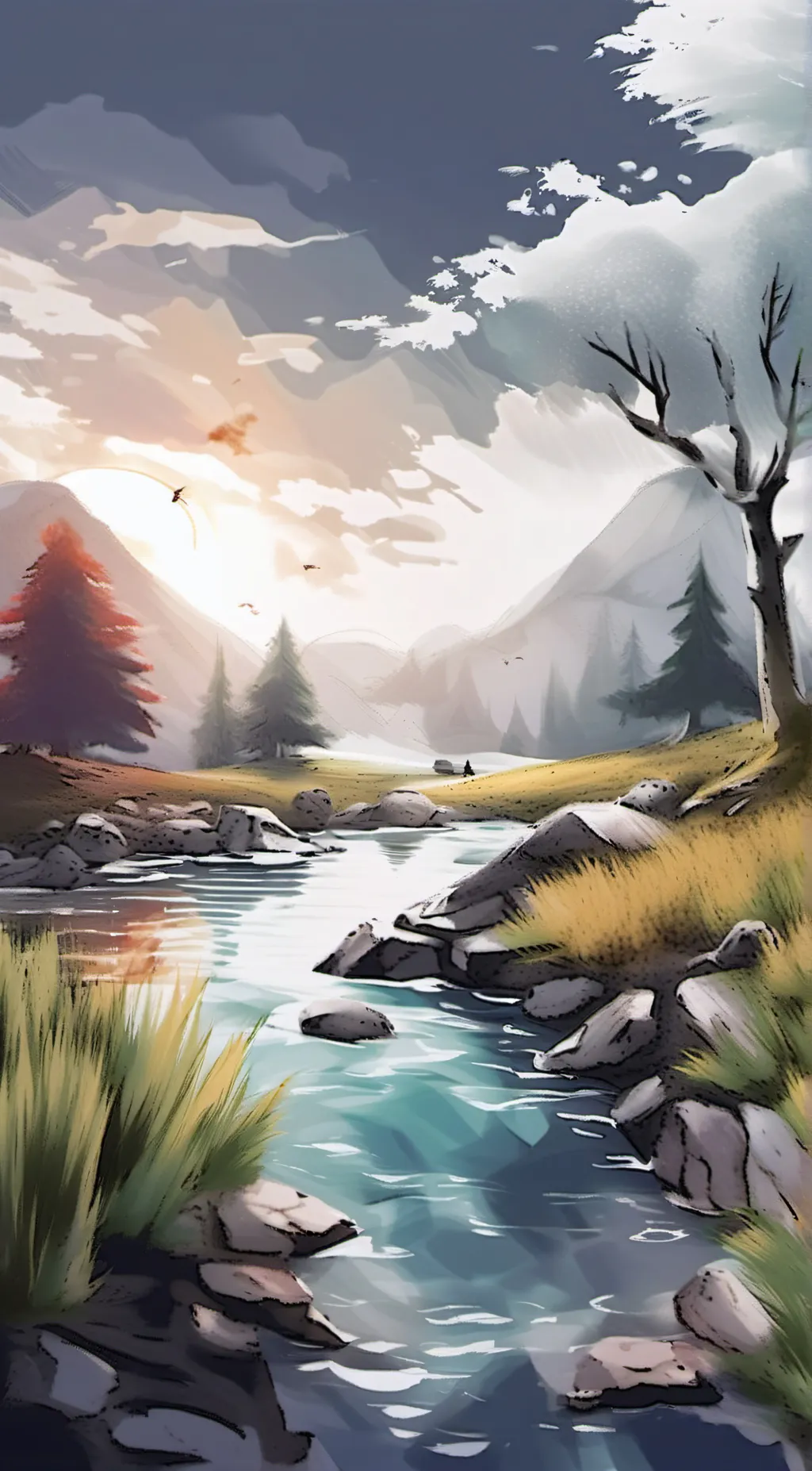 ai character: touche this grass  background