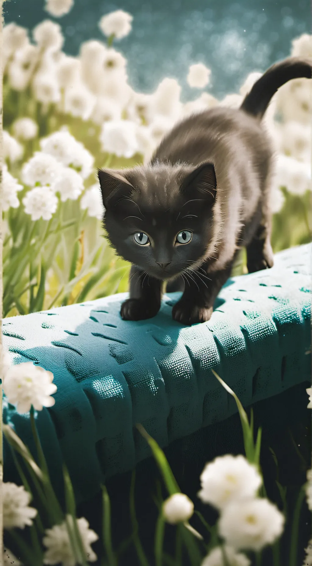 ai character: coral background